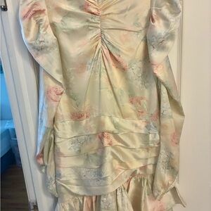 Floral Satin Dress